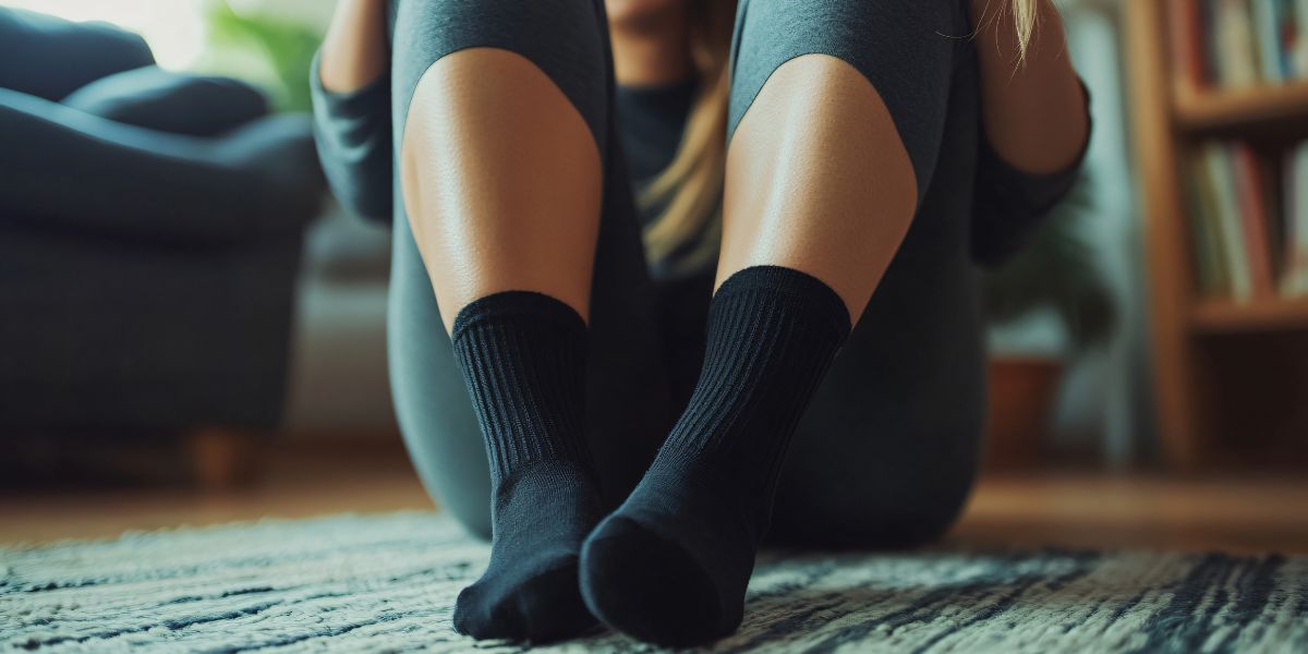 PAD socks for improved blood flow