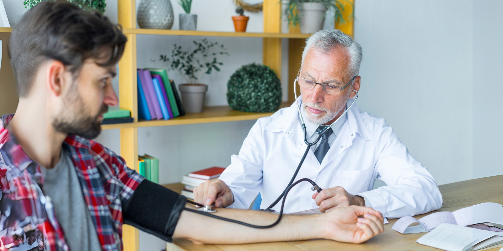 What tests done by cardiologist on the first visit