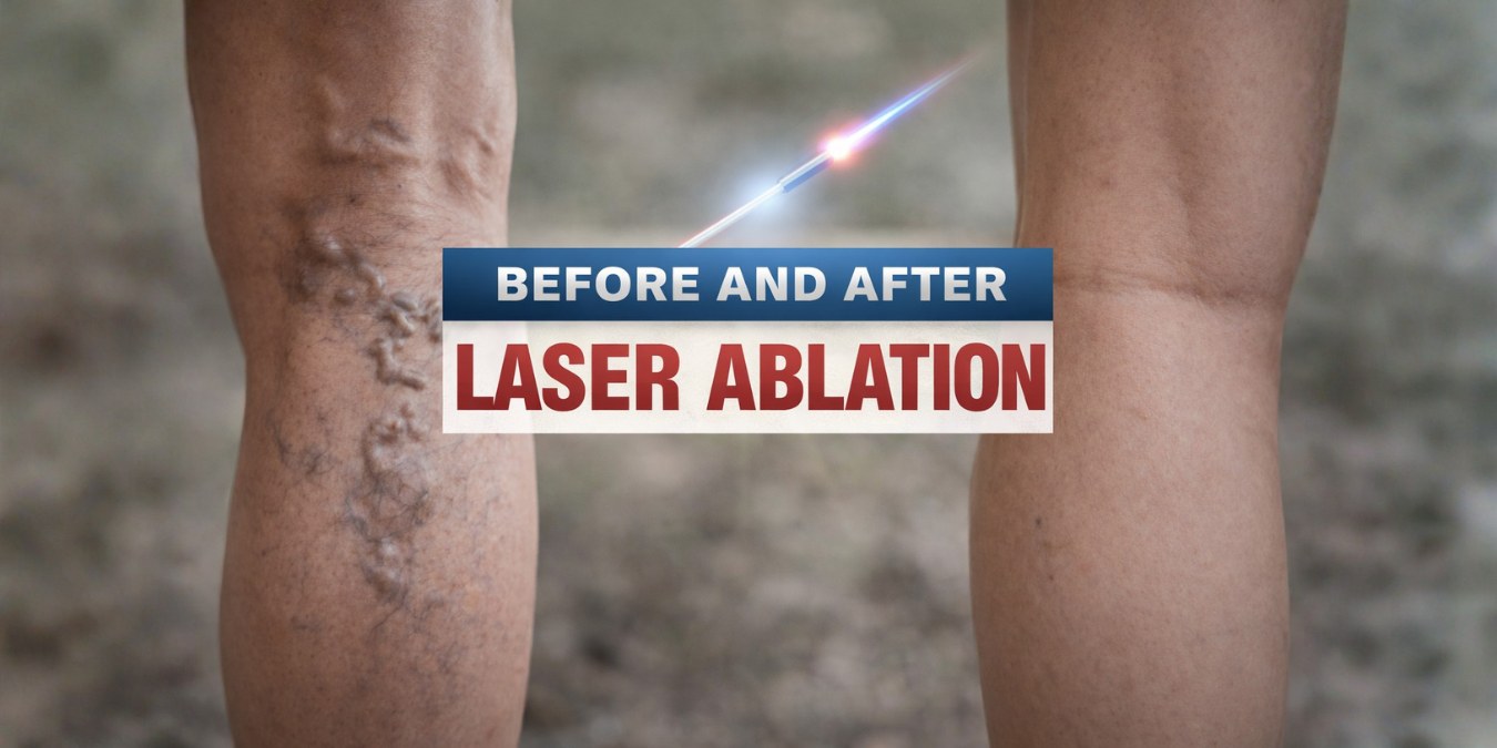 before and after ablative laser treatment