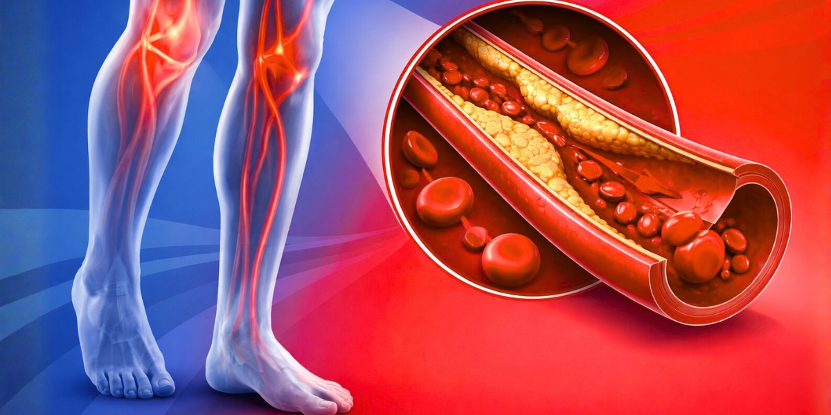 how does PAD affect blood flow​