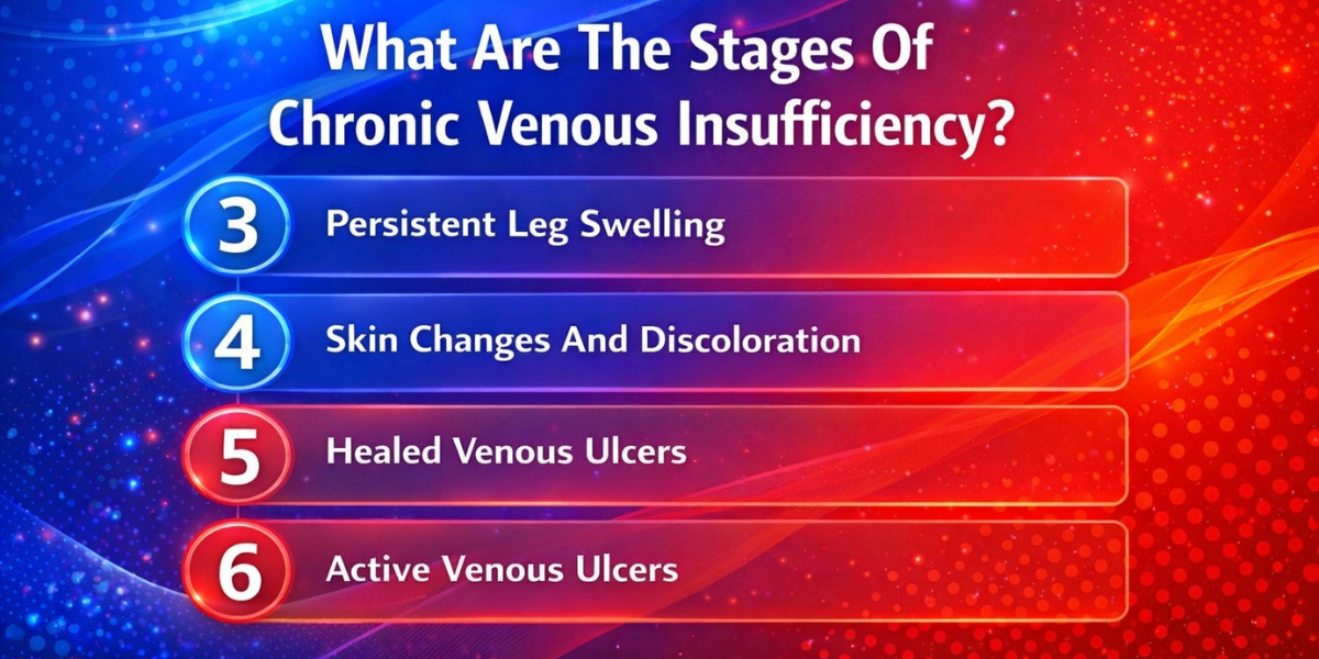 what are the stages of chronic venous insufficiency