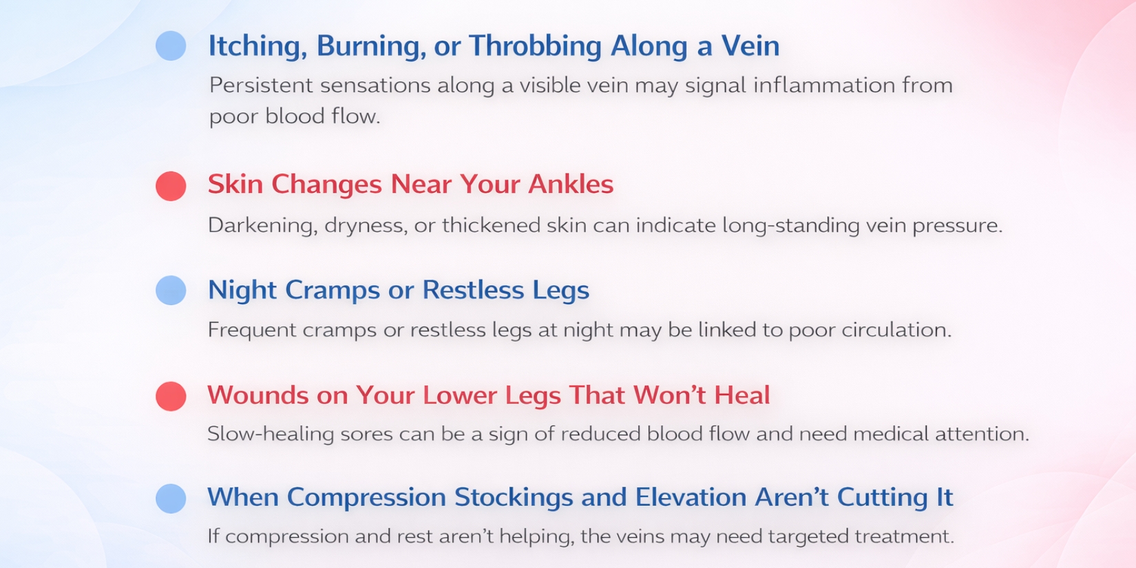 clues that suggest you may need varithena treatment